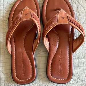 Tommy Bahama Women's Tan Leather Sandals